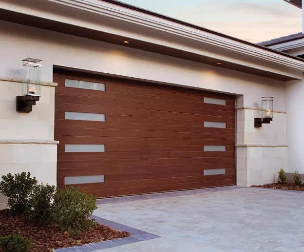 Canyon Ridge Modern composite garage door — Reynolds Hudson Valley NY