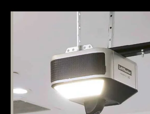 LiftMaster 6580L Plus belt-drive garage door opener with dual LED lighting and battery backup