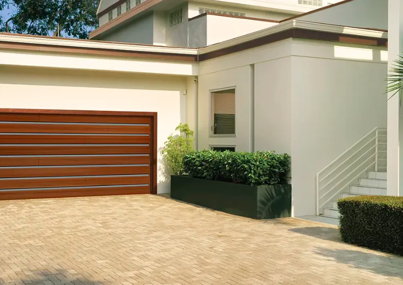 Reserve Wood Modern garage door — Reynolds Hudson Valley NY